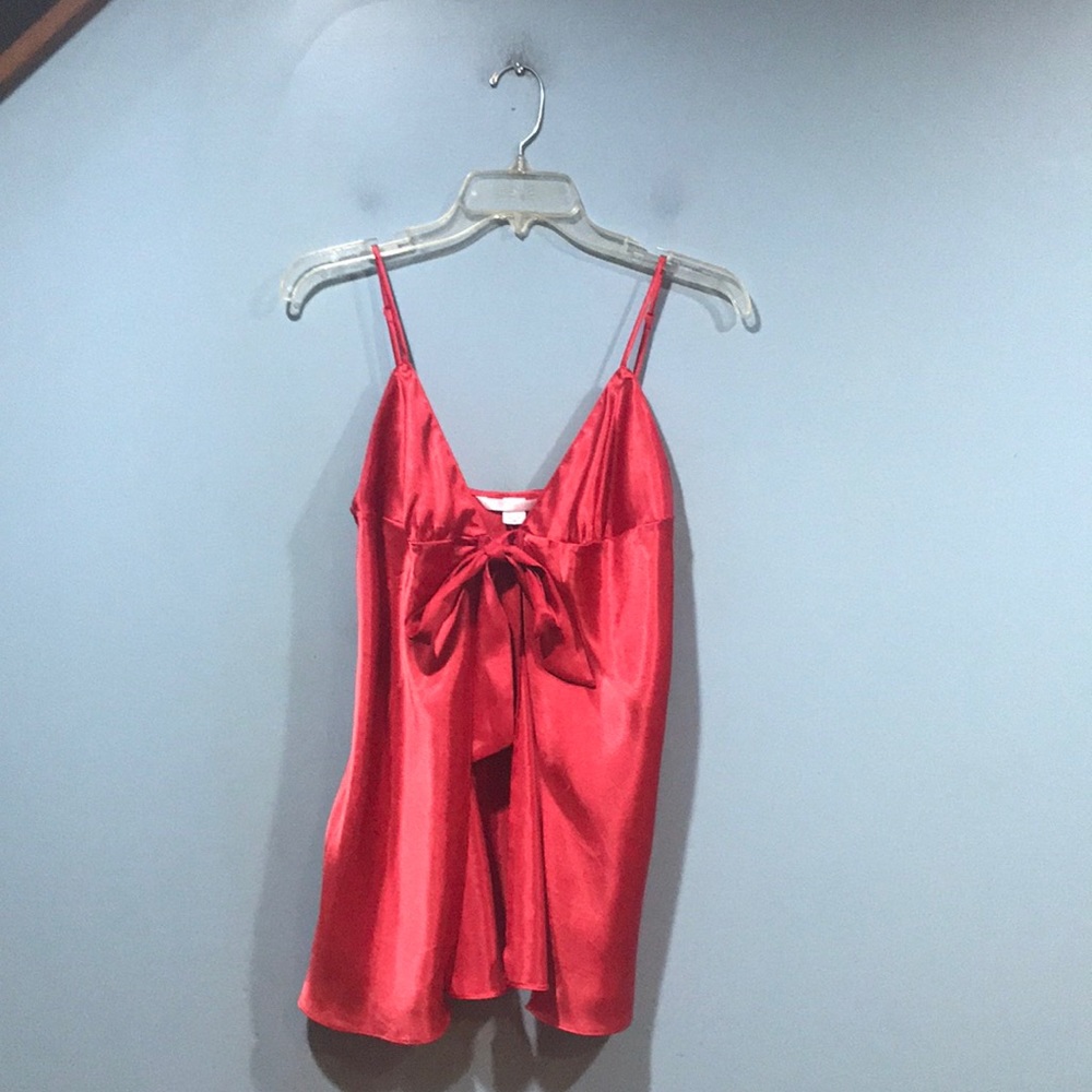 Victoria's Secret Red Satin Chemise